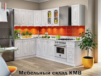 Модульная белая кухня Лиза-2 1600*2000 мм - фото 12315