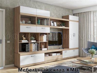 Модульная гостиная аванта мебельный склад кмв вариант 4