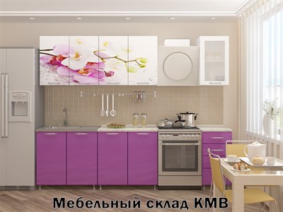 Купить кухню орхидея сиреневая 2 метра фабрика миф мебельскладкмв.рф